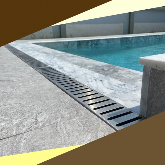 รางน้ำพื้นสำเร็จรูปสแตนเลสเกรด 304